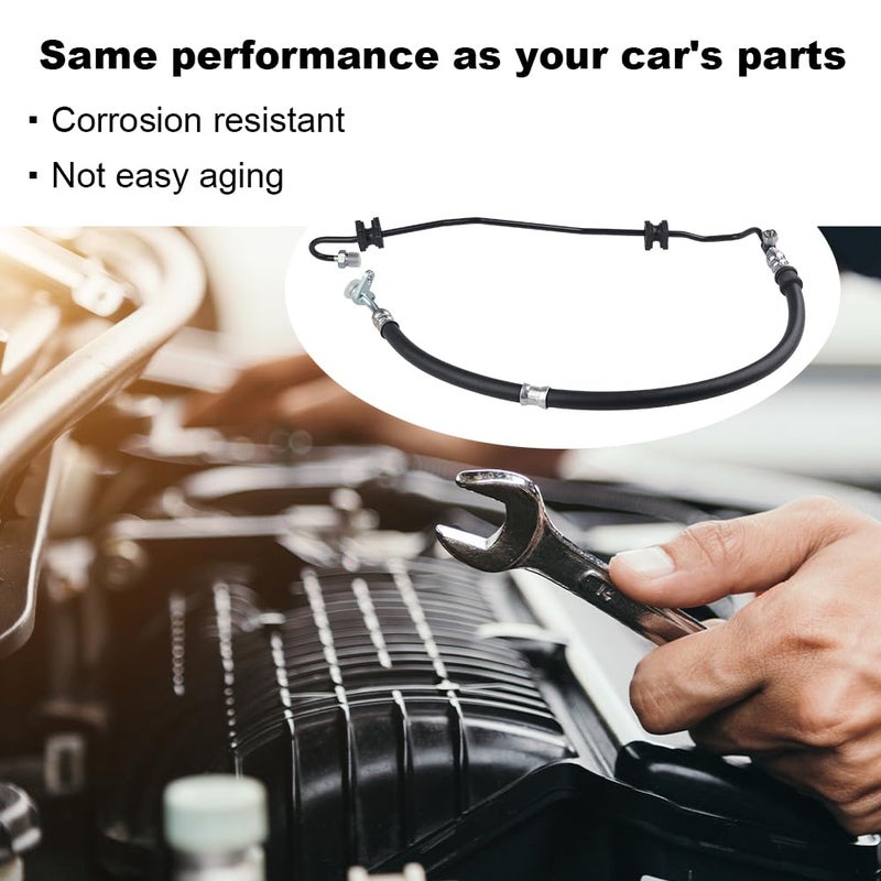WMPHE Power Steering Pressure Hose Assembly Compatible with Honda CRV CR-V 2.4L 2007 2008 2009 2010 2011, Replacement for 53713SWAA03, 53713SWAA02, 3401230 - Image 4